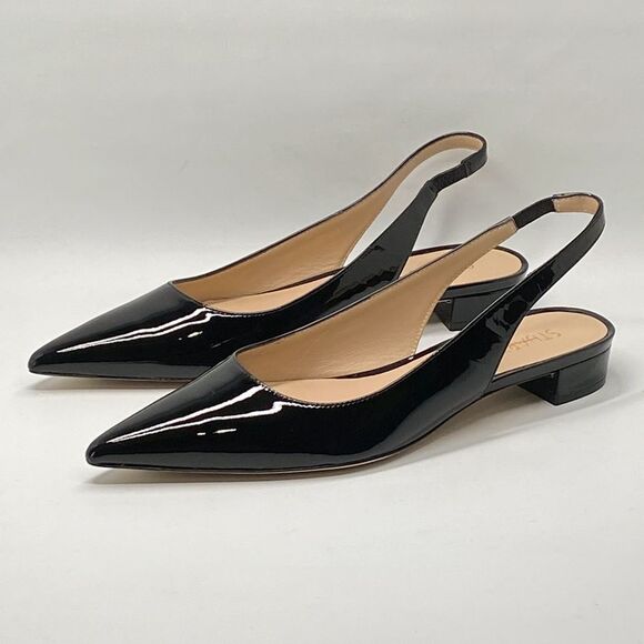 Stuart Weitzman Patent Leather Slingback Flats size 7.5 - Picture 4 of 11